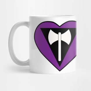 Pride Flag Heart Lesbian Mug